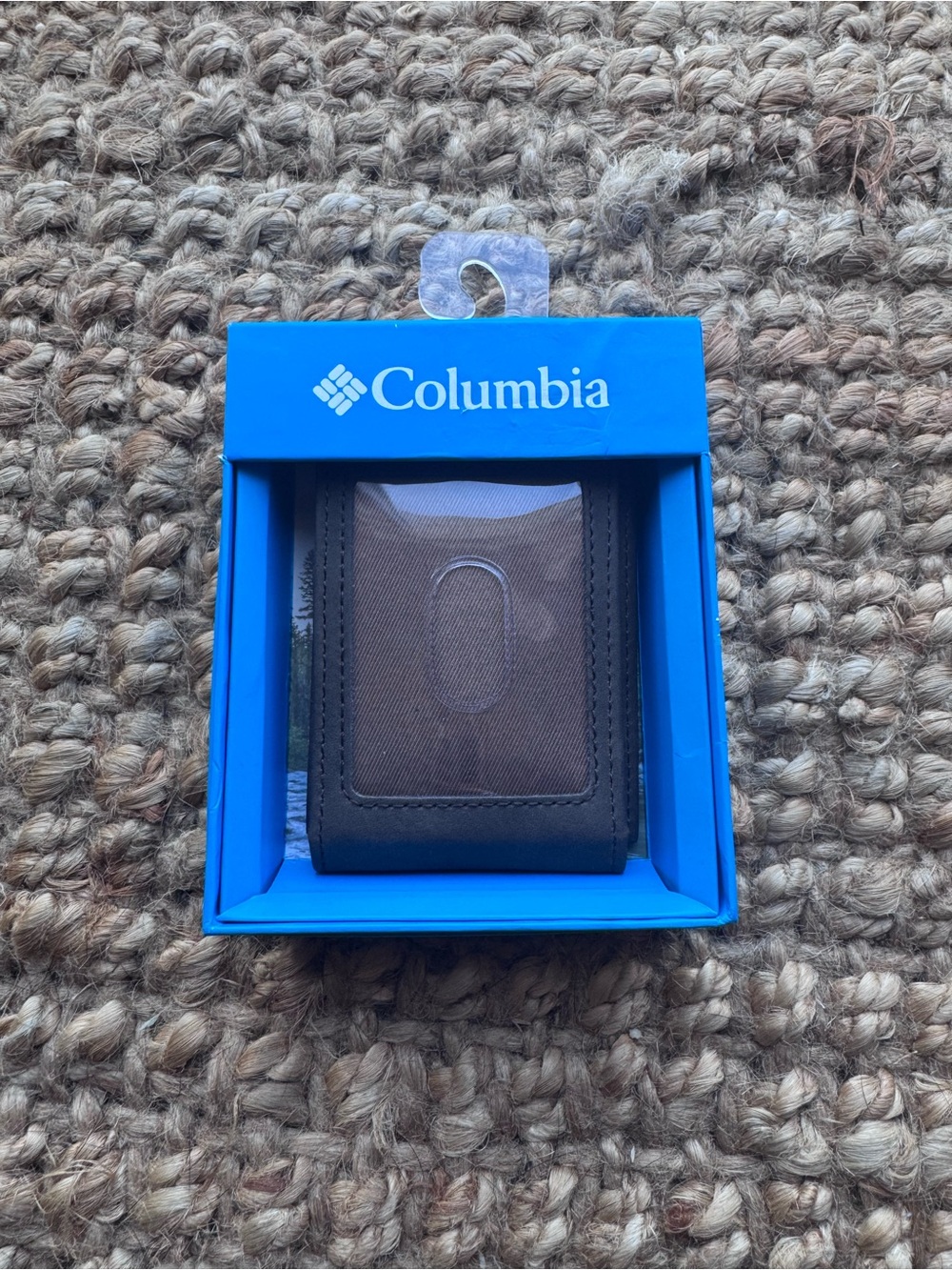 Columbia Men’s RFID Brown Leather Magnetic Money Clip Wallet Card Holder